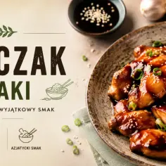 Aksamitny kurczak teriyaki, polany błyszczącym sosem, posypany sezamem i szczypiorkiem. Prosty przepis na wyjątkowy smak.
