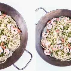 Spaghetti z krewetkami Kwestia Smaku - Pyszne przepisy i porady