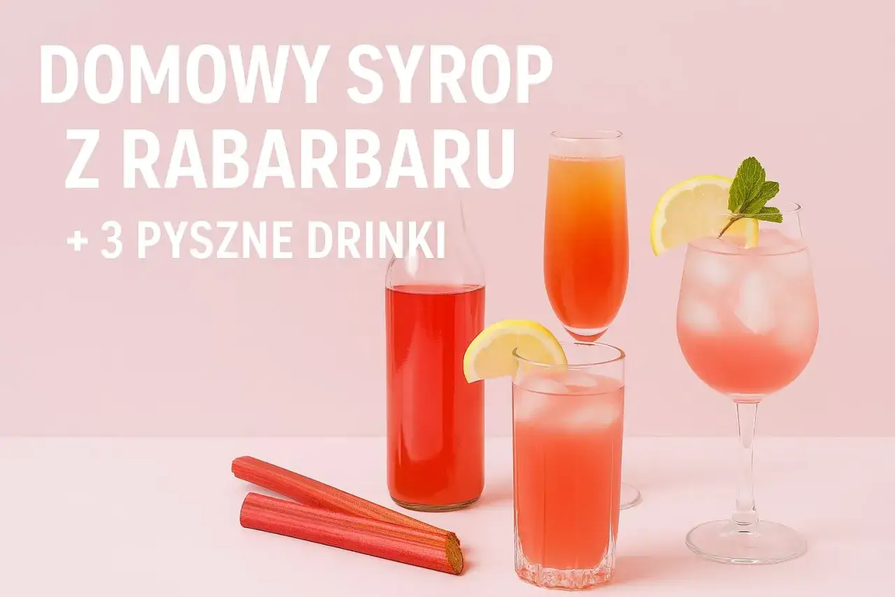 Domowy syrop z rabarbaru, który jest warzywem, i 3 pyszne drinki.