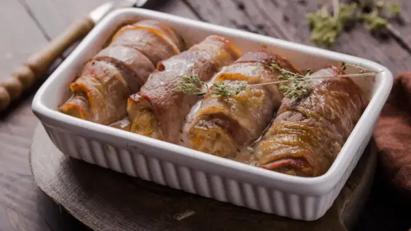 Roladki ze schabu pieczone - Soczyste i zwarte!